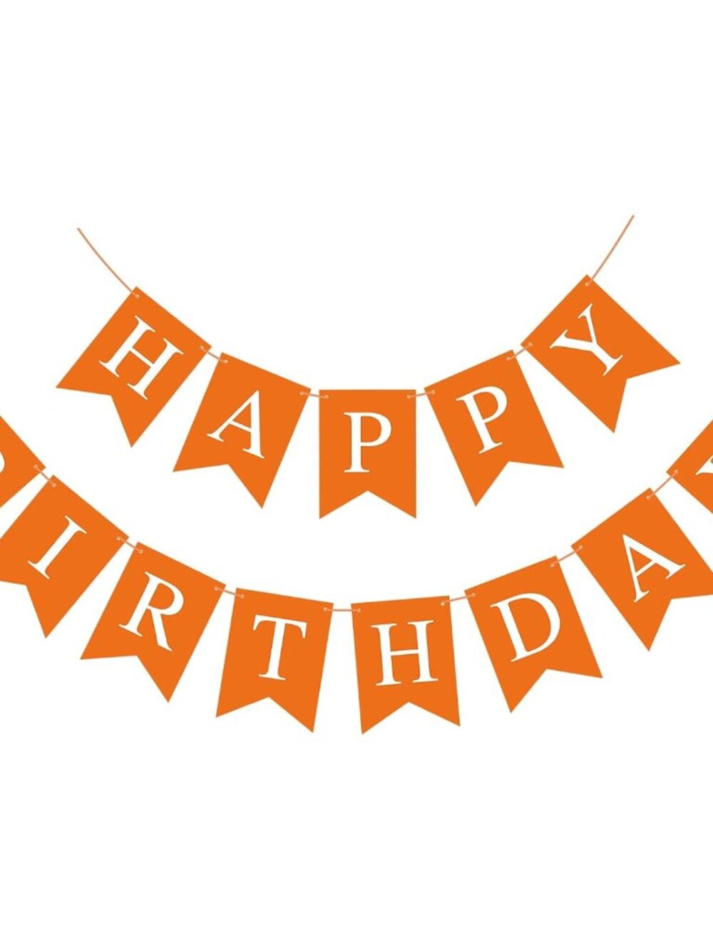 Orange Happy Birthday Banner Birthday Sign for Backdrop Happy Birthday Party Dec
